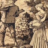 Old French tapestry