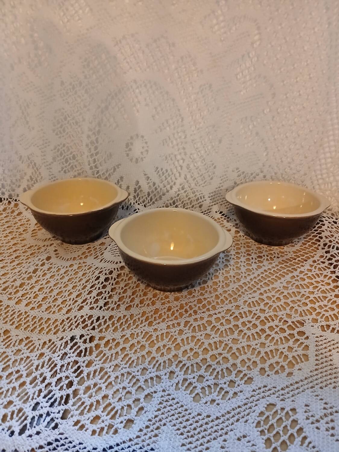 3 bols à oreilles anciens