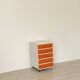 Desserte Flair plastique orange et blanc