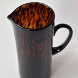 Pichet vase en verre soufflé Écailles de tortue Style Dior