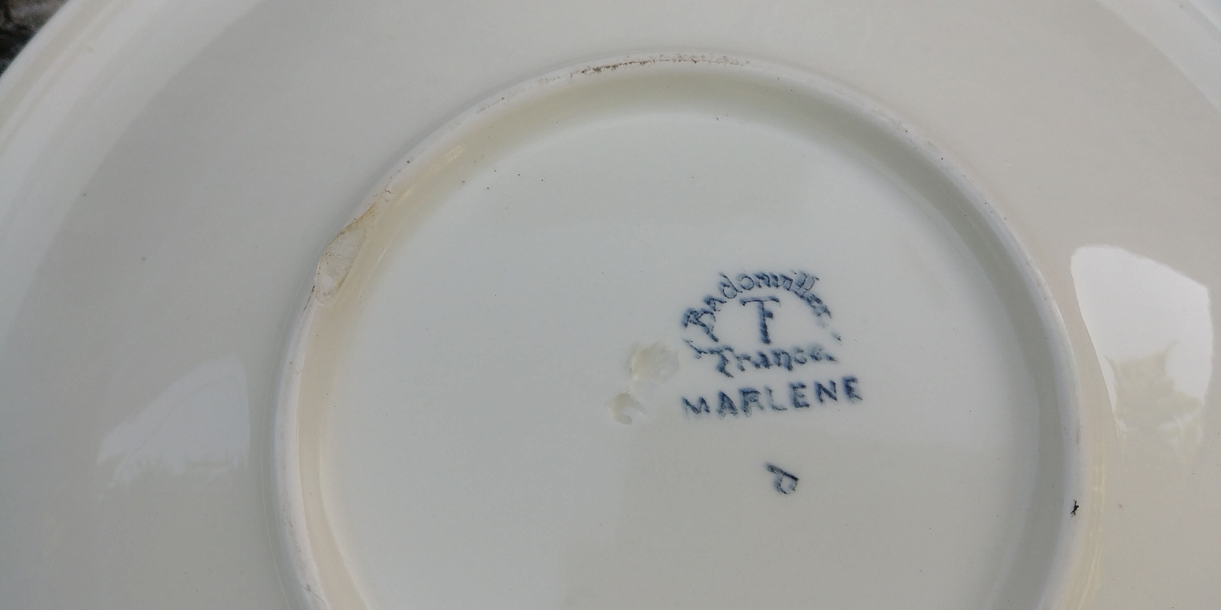 Fruit cup / large dish-Vintage faiencerie Badonviller model Marlene years 50/60