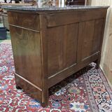 19th century Restoration chest of drawers in mahogany and marble top