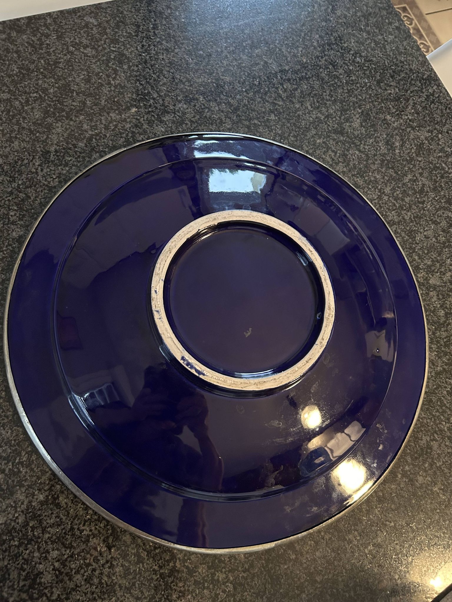 Plat marocain argenté