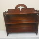 Art nouveau mahogany shelf