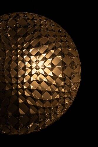 Lampe de plafond vintage en verre géométrique