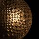 Lampe de plafond vintage en verre géométrique
