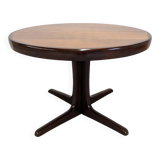 Baumann extendable dining room round table, France circa 1970.