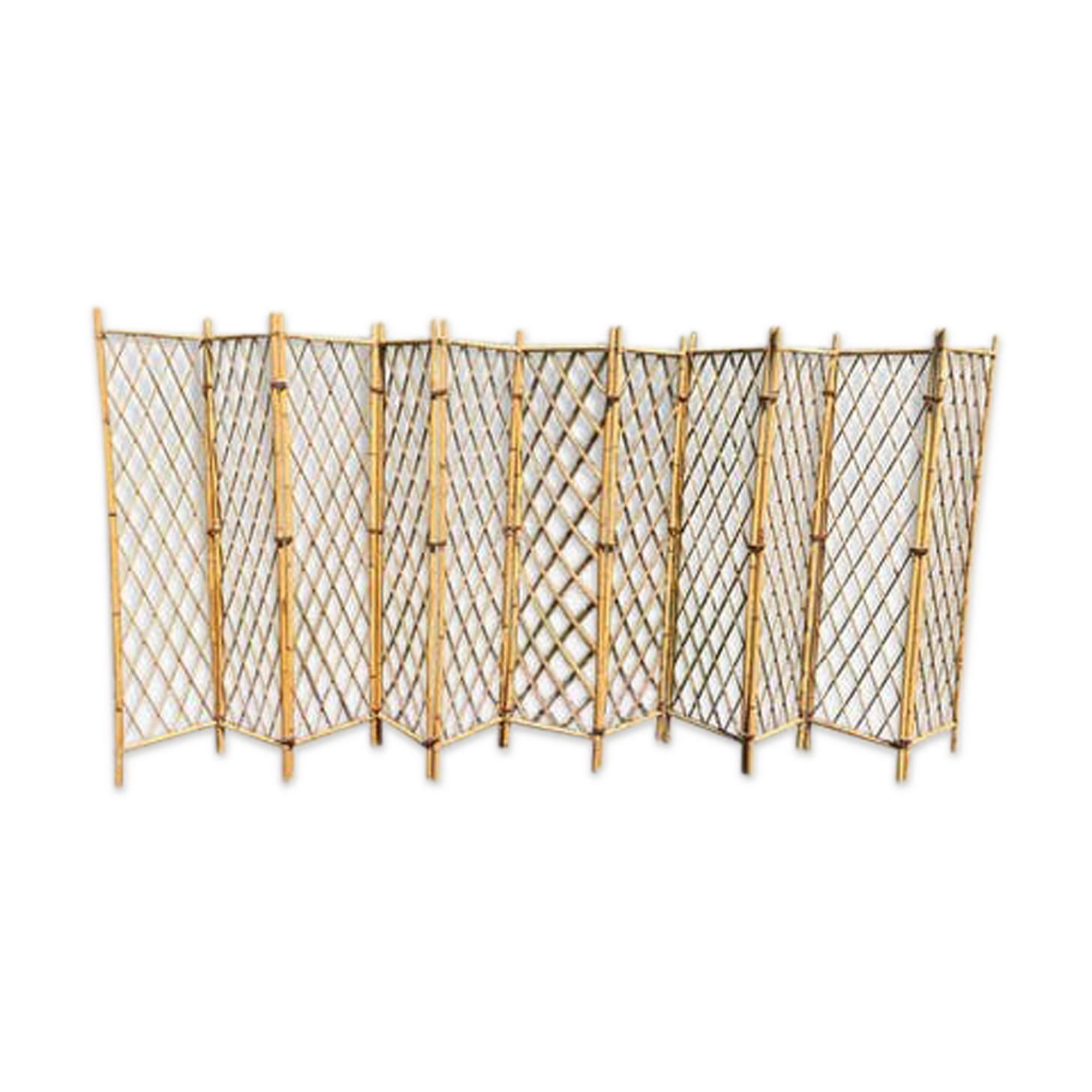 Vintage rattan screen