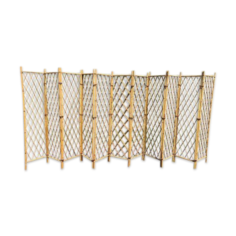 Vintage rattan screen