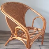 Rattan armchairs
