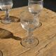 Set of 5 mini liqueur glasses on a stem H10 D8