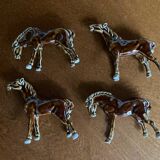 Glazed ceramic horses