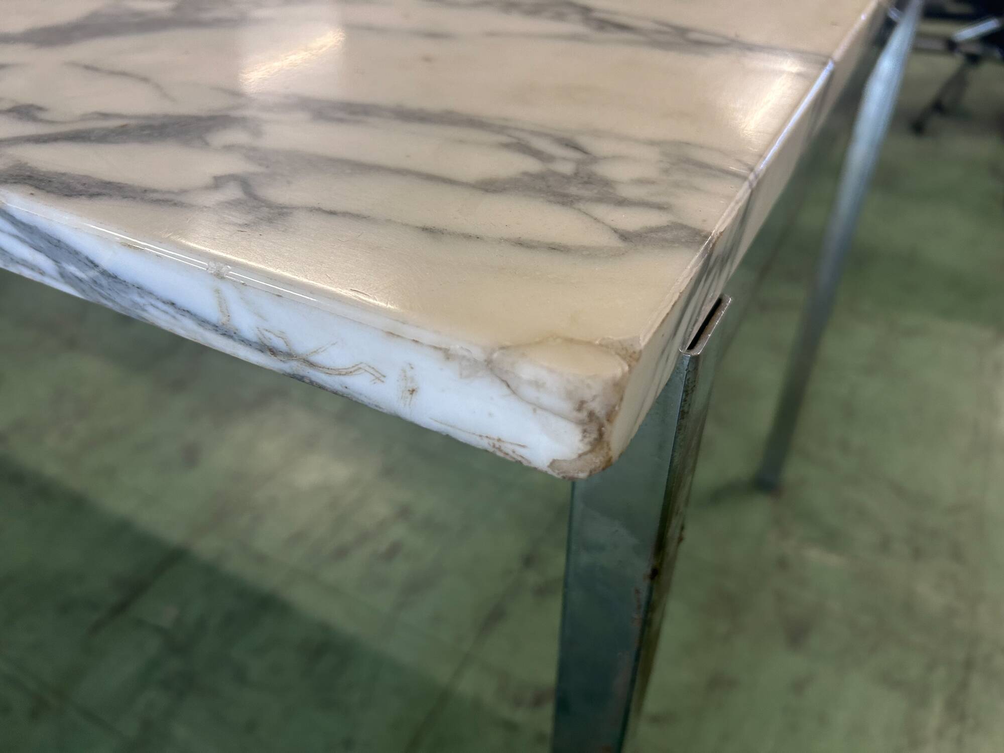 Marble and metal table by Florence Knoll 1960
