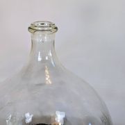 Dame-jeanne ancienne transparente 60L, esprit campagne