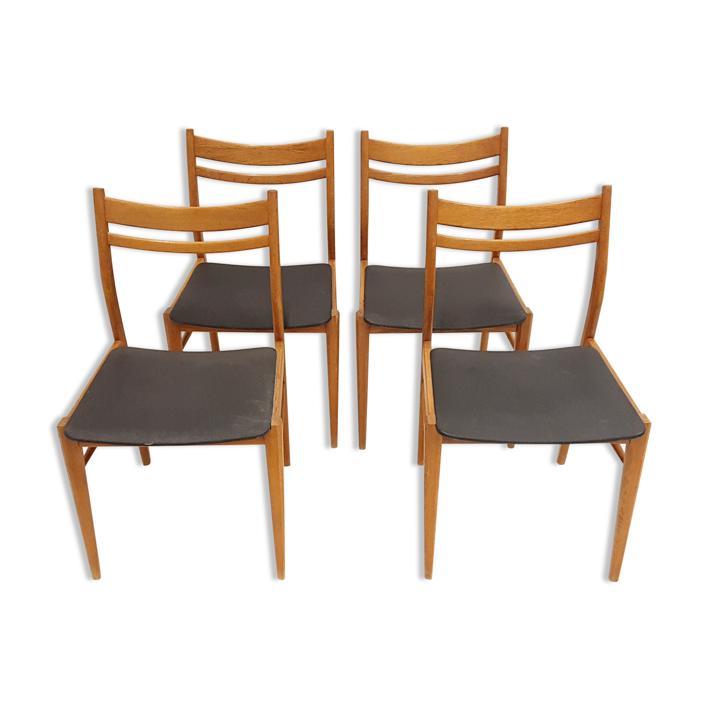 Set of 4 chairs scandinavian 1960
