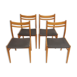 Set of 4 chairs scandinavian 1960