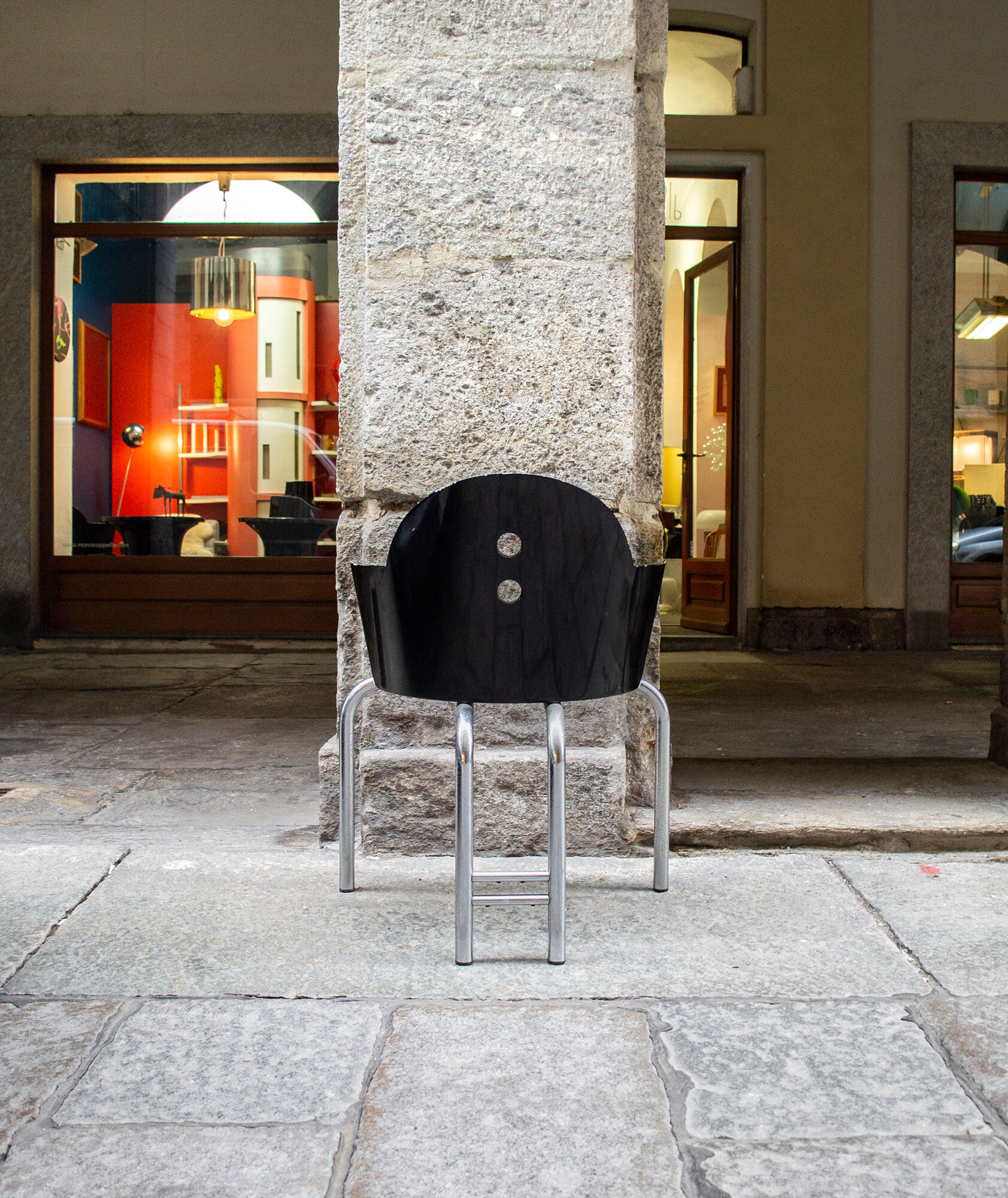 Set of three postmodern armchairs Italy 70