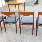 4 scandinavian chairs 50/60