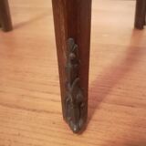 Tripod coffee table in mahogany and marble