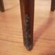 Tripod coffee table in mahogany and marble