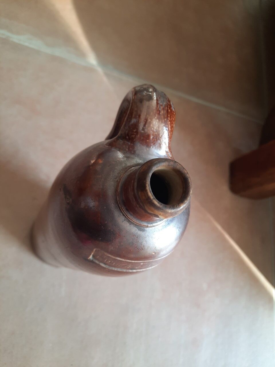 Old stoneware bottle