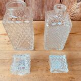 Vintage whisky decanter duo