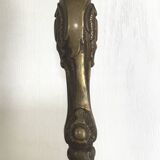 Old gilded bronze lamp base with Louis XV style rocaille decoration