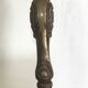 Old gilded bronze lamp base with Louis XV style rocaille decoration