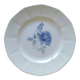 Plat rond Digoin Sarreguemines Roses bleues