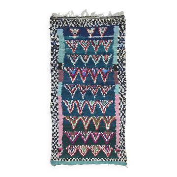 Boucherouite Berber Rug - 234 x 113 cm