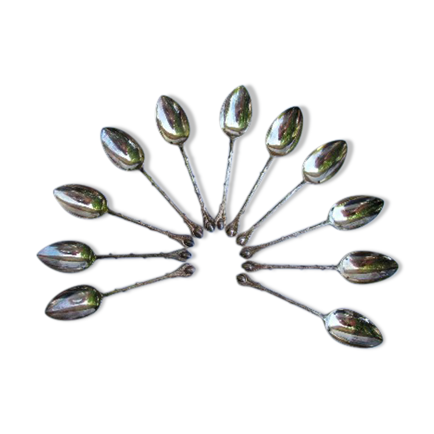 Set de 11 cuillères en argent