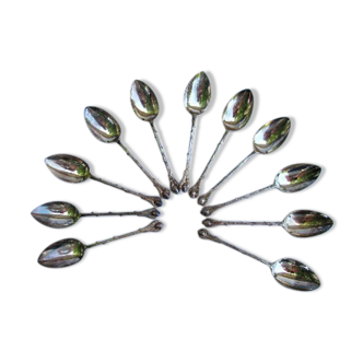 Set de 11 cuillères en argent
