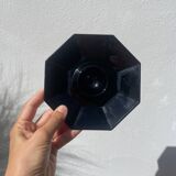 4 black egg cups 1970