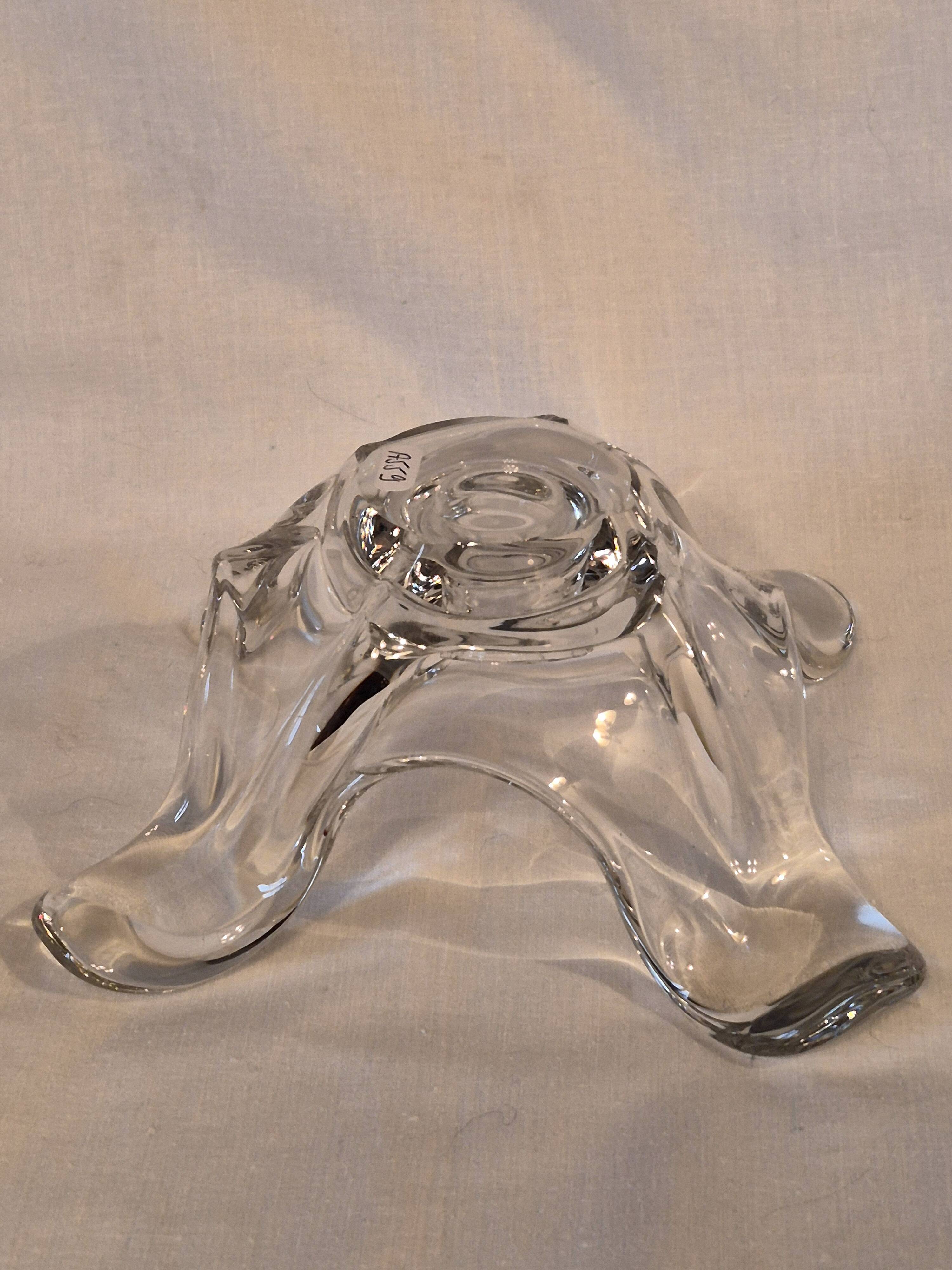 Crystal candlestick from Bayel, flower petal shape A559