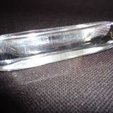 Set of six crystal knife rests, signed DAUM