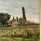 Adrien Jacques Sauzay (1841-1928) The entrance to the village - oil on mahogany panel