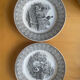 Creil Montereau - duo of plates