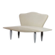 Faux leather bench from the 1980s