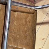 Formica table with extensions and 4 chairs 1950