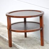 Art Deco style wooden coffee table, vintage wooden table, living room table