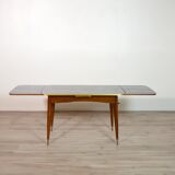 Table 4 to 6 people with extension cords up and down vintage 1960s