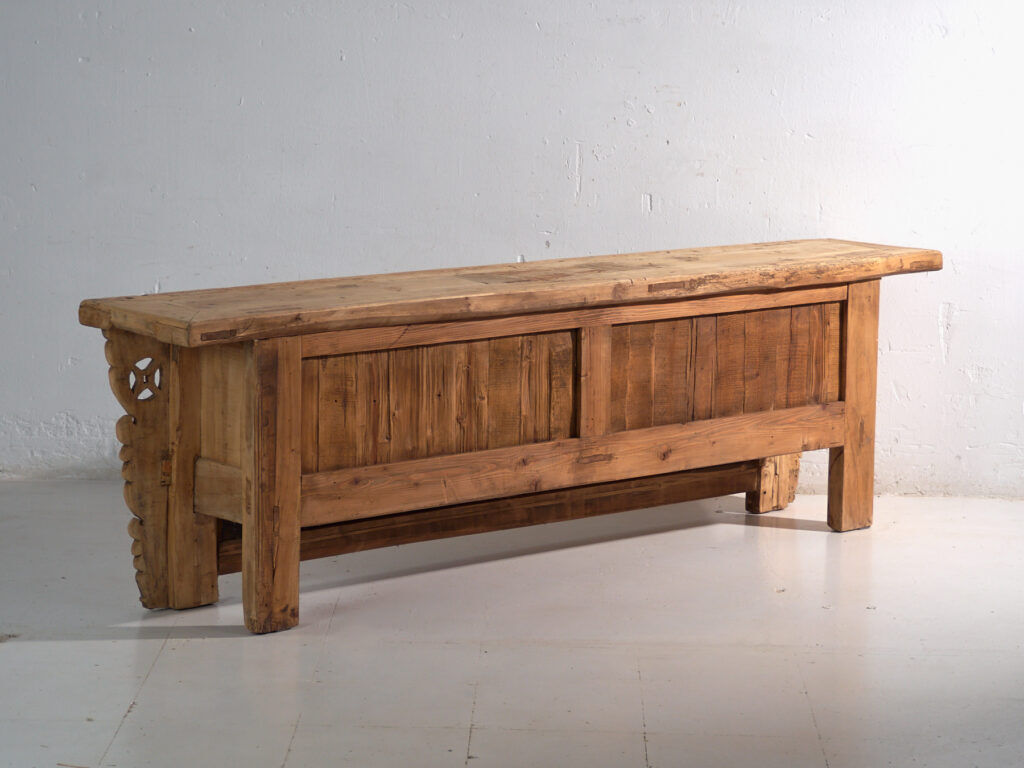 Antique carved buffet in fir wood – China, circa 1930