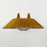 Raffia Bast and Teak Pendant Lamp from Temde