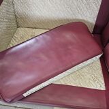 Canapé d'angle modulable Socrates en cuir bordeaux par Poltrona Frau, 1970