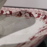 Iron earth gravy boat Moulin des Loups and Hamage Nord, red mulberry