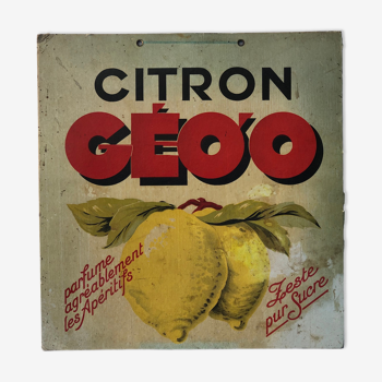 Plaque publicitaire Citron