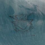 Blue Earthenware "Margherita" Centerpiece by Antonia Campi for Laveno, Italy