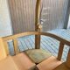 Corner bench and incorporated floor lamp guillerme et chambron