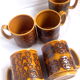 Lot de 5 tasses anglaises 70's