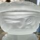 Vide poche en verre moulé décor érotique